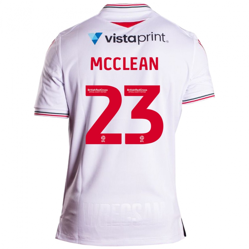 Herren James Mcclean #23 Weiß Auswärtstrikot Trikot 2023/24 T-Shirt Österreich