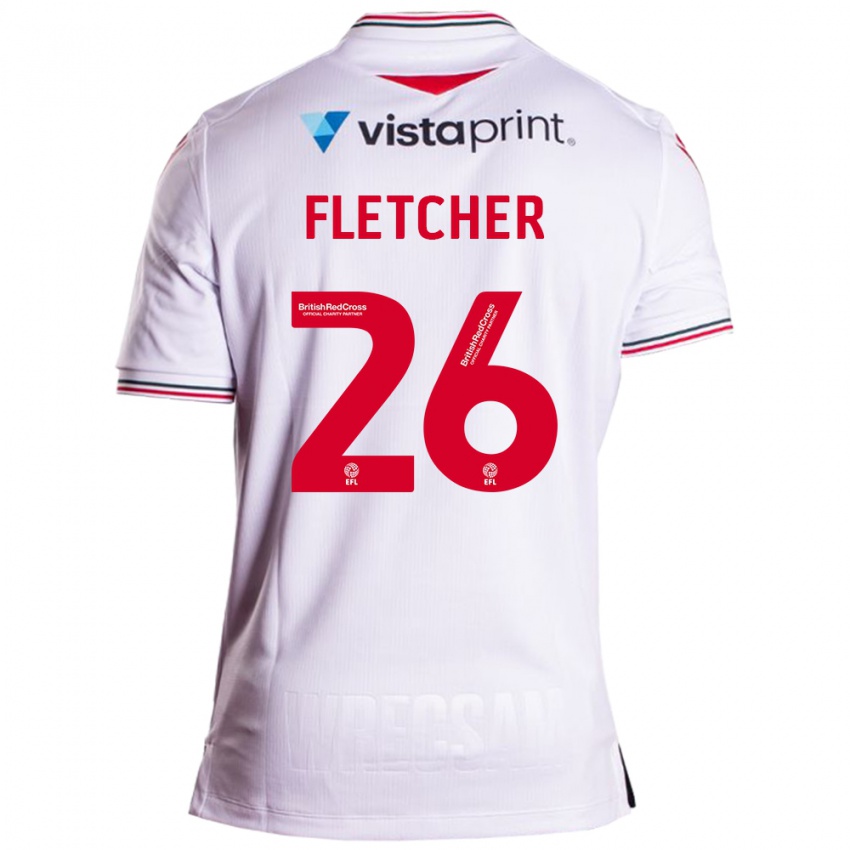 Herren Steven Fletcher #26 Weiß Auswärtstrikot Trikot 2023/24 T-Shirt Österreich