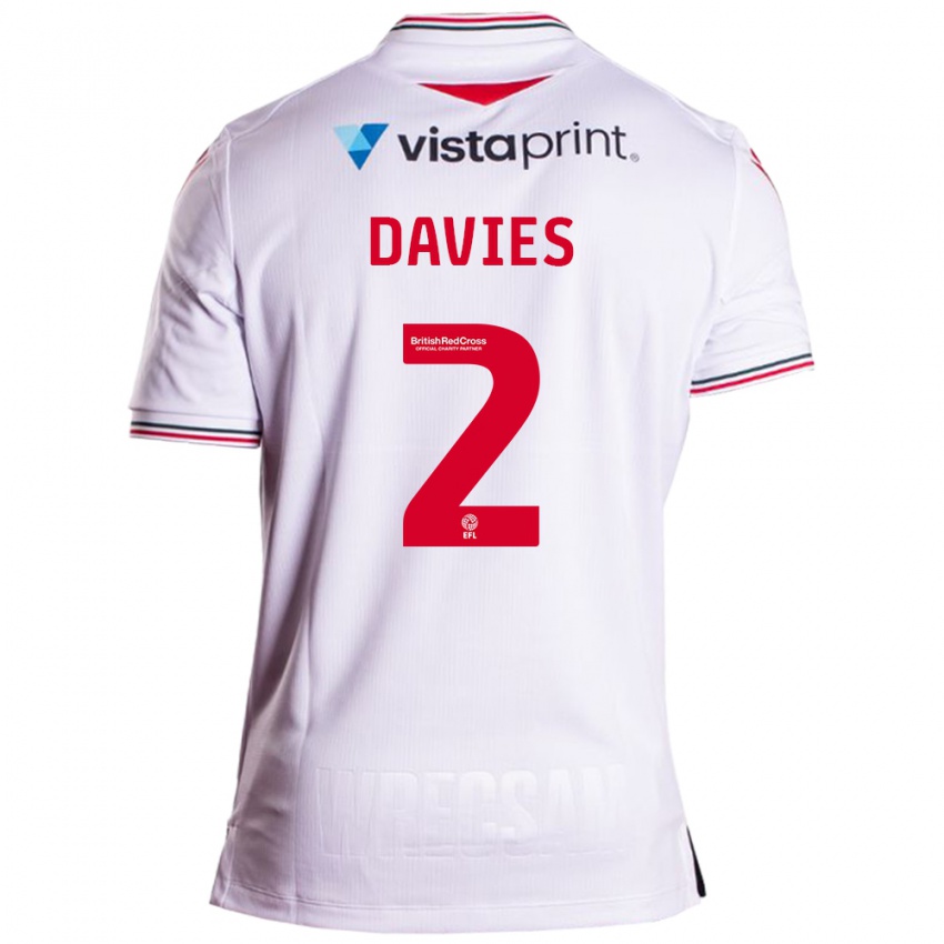 Herren Phoebe Davies #2 Weiß Auswärtstrikot Trikot 2023/24 T-Shirt Österreich