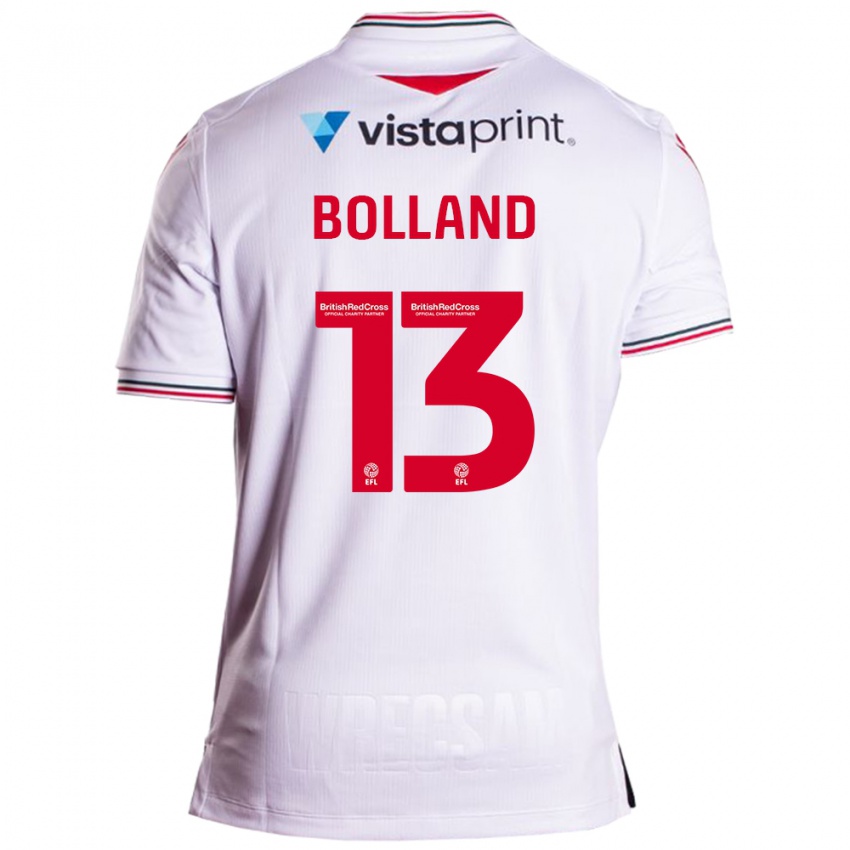 Herren Charlotte Bolland #13 Weiß Auswärtstrikot Trikot 2023/24 T-Shirt Österreich