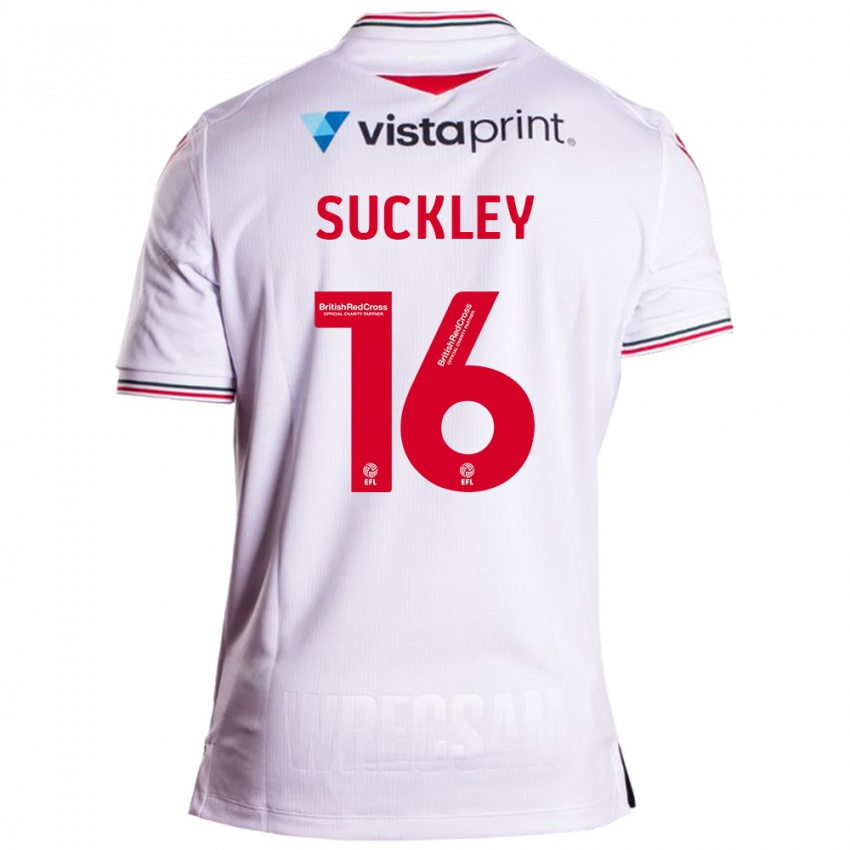 Herren Ava Suckley #16 Weiß Auswärtstrikot Trikot 2023/24 T-Shirt Österreich