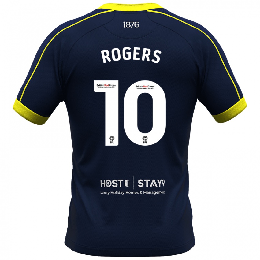 Herren Morgan Rogers #10 Marine Auswärtstrikot Trikot 2023/24 T-Shirt Österreich