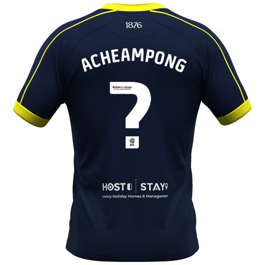 Herren Prince Acheampong #0 Marine Auswärtstrikot Trikot 2023/24 T-Shirt Österreich