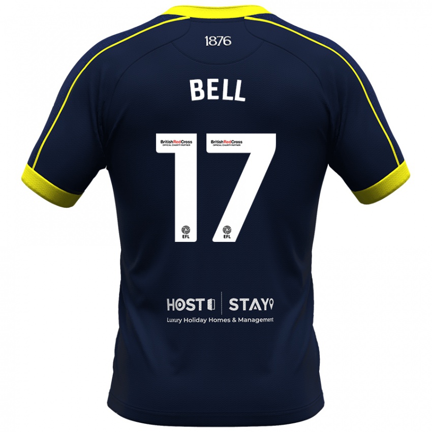 Herren Millie Bell #17 Marine Auswärtstrikot Trikot 2023/24 T-Shirt Österreich