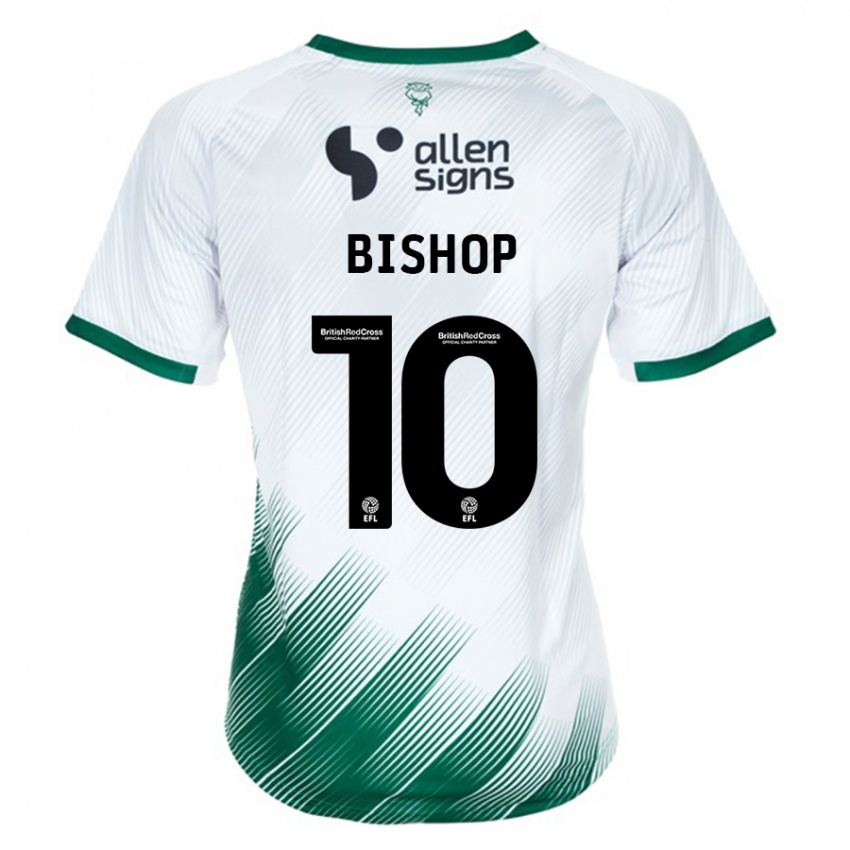 Herren Teddy Bishop #10 Weiß Auswärtstrikot Trikot 2023/24 T-Shirt Österreich