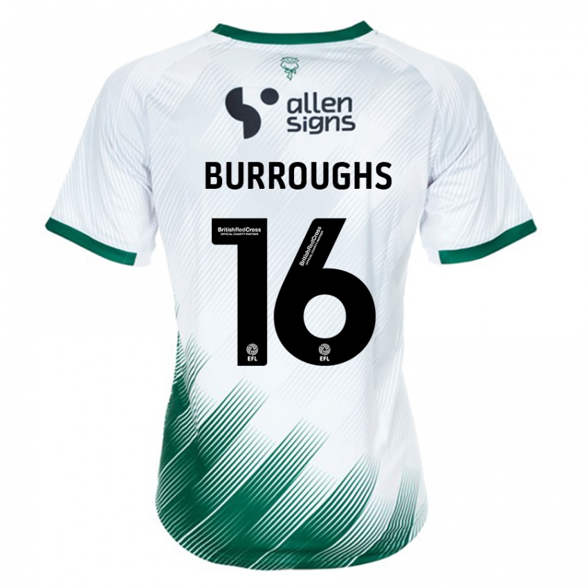 Herren Jack Burroughs #16 Weiß Auswärtstrikot Trikot 2023/24 T-Shirt Österreich