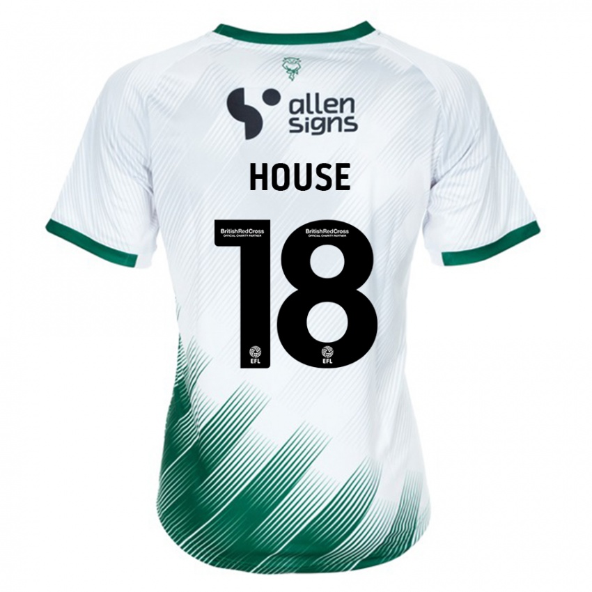Herren Ben House #18 Weiß Auswärtstrikot Trikot 2023/24 T-Shirt Österreich