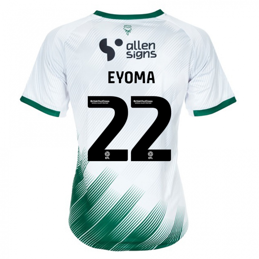 Herren Timothy Eyoma #22 Weiß Auswärtstrikot Trikot 2023/24 T-Shirt Österreich