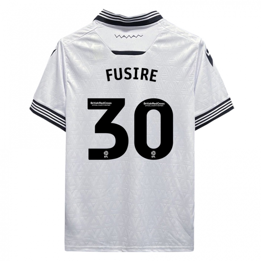 Herren Sean Fusire #30 Weiß Auswärtstrikot Trikot 2023/24 T-Shirt Österreich