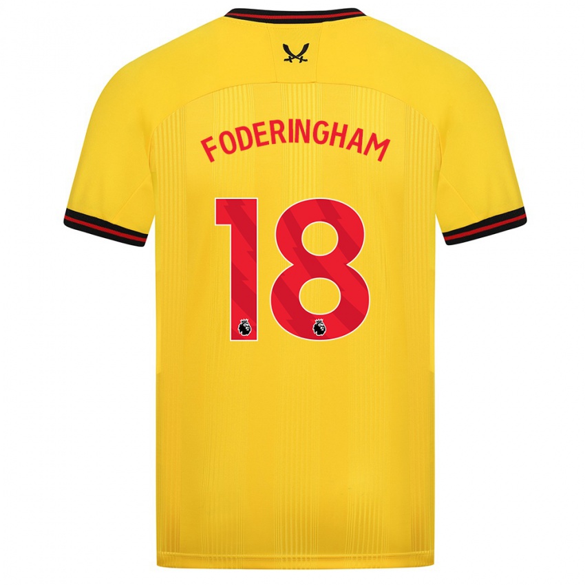 Herren Wes Foderingham #18 Gelb Auswärtstrikot Trikot 2023/24 T-Shirt Österreich