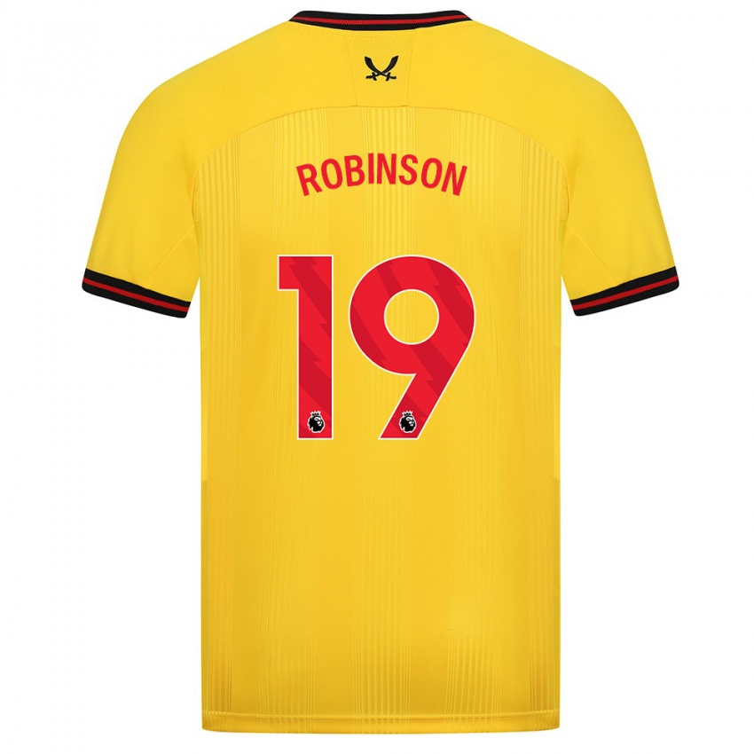 Herren Jack Robinson #19 Gelb Auswärtstrikot Trikot 2023/24 T-Shirt Österreich