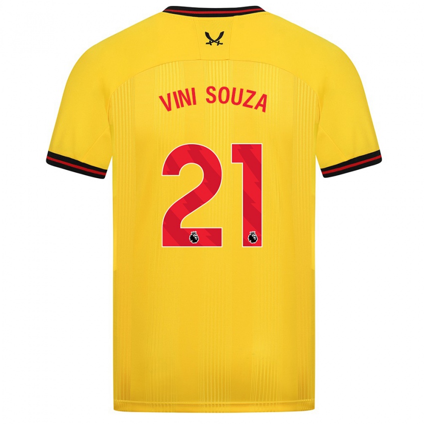 Herren Vini Souza #21 Gelb Auswärtstrikot Trikot 2023/24 T-Shirt Österreich