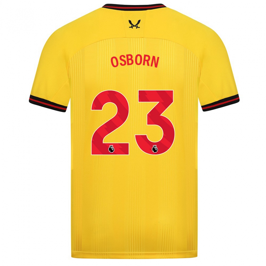 Herren Ben Osborn #23 Gelb Auswärtstrikot Trikot 2023/24 T-Shirt Österreich