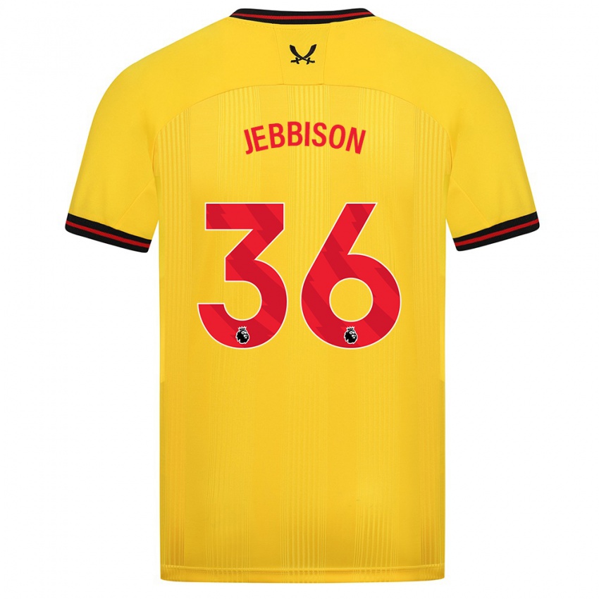 Herren Daniel Jebbison #36 Gelb Auswärtstrikot Trikot 2023/24 T-Shirt Österreich