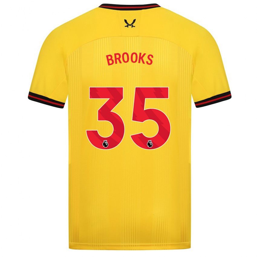 Herren Andre Brooks #35 Gelb Auswärtstrikot Trikot 2023/24 T-Shirt Österreich