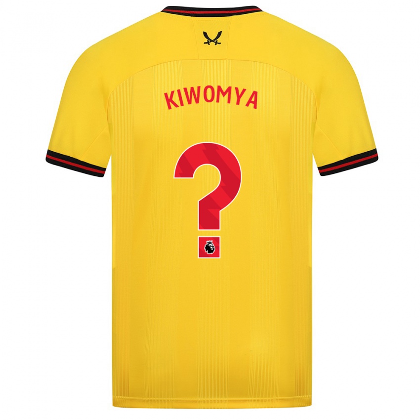 Herren Noah Kiwomya #0 Gelb Auswärtstrikot Trikot 2023/24 T-Shirt Österreich