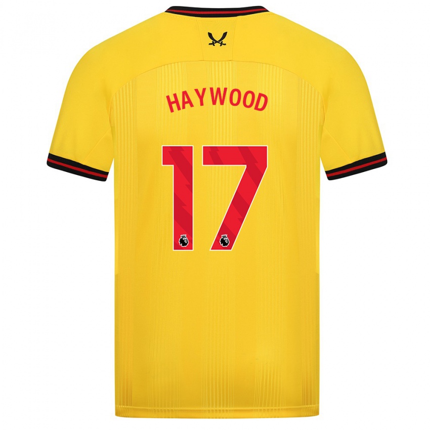 Herren Sophie Haywood #17 Gelb Auswärtstrikot Trikot 2023/24 T-Shirt Österreich