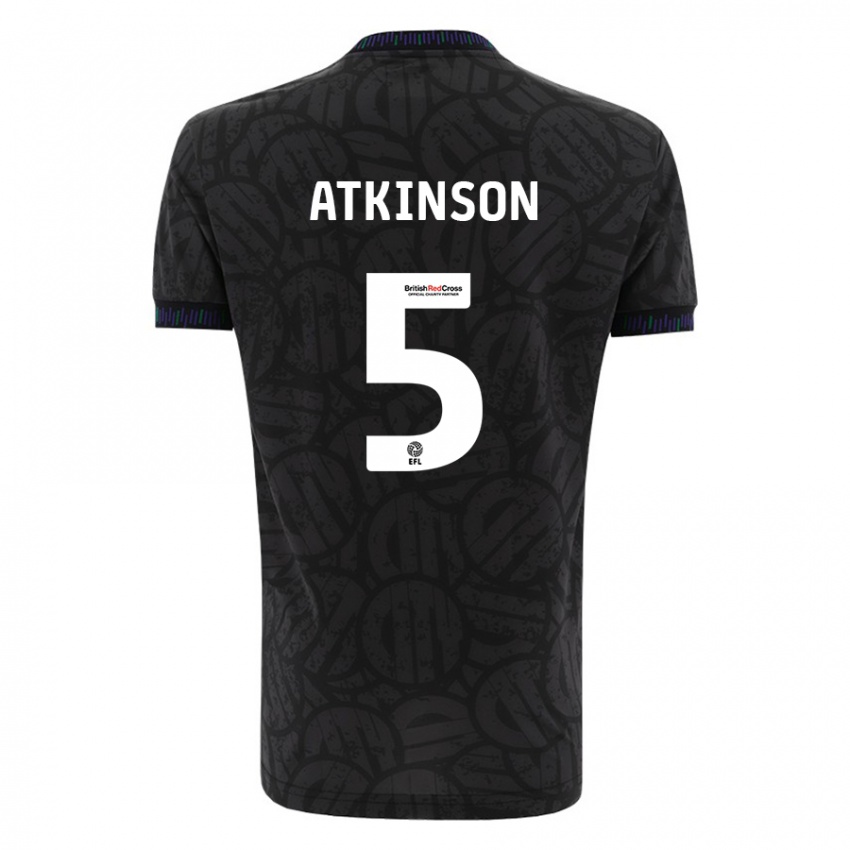 Herren Rob Atkinson #5 Schwarz Auswärtstrikot Trikot 2023/24 T-Shirt Österreich