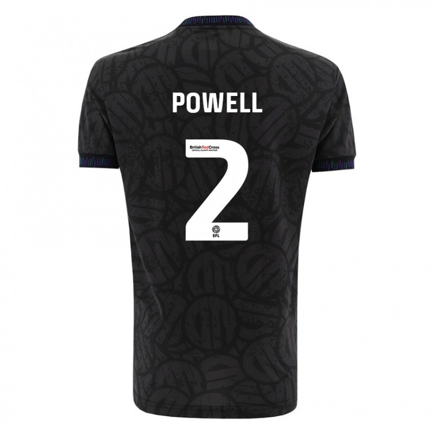 Herren Ella Powell #2 Schwarz Auswärtstrikot Trikot 2023/24 T-Shirt Österreich