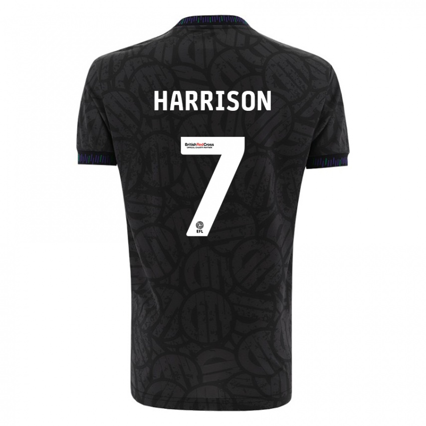 Herren Abi Harrison #7 Schwarz Auswärtstrikot Trikot 2023/24 T-Shirt Österreich