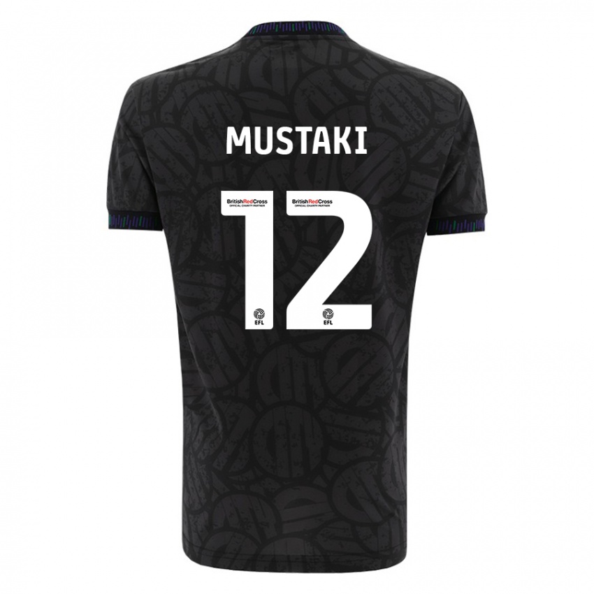 Herren Chloe Mustaki #12 Schwarz Auswärtstrikot Trikot 2023/24 T-Shirt Österreich