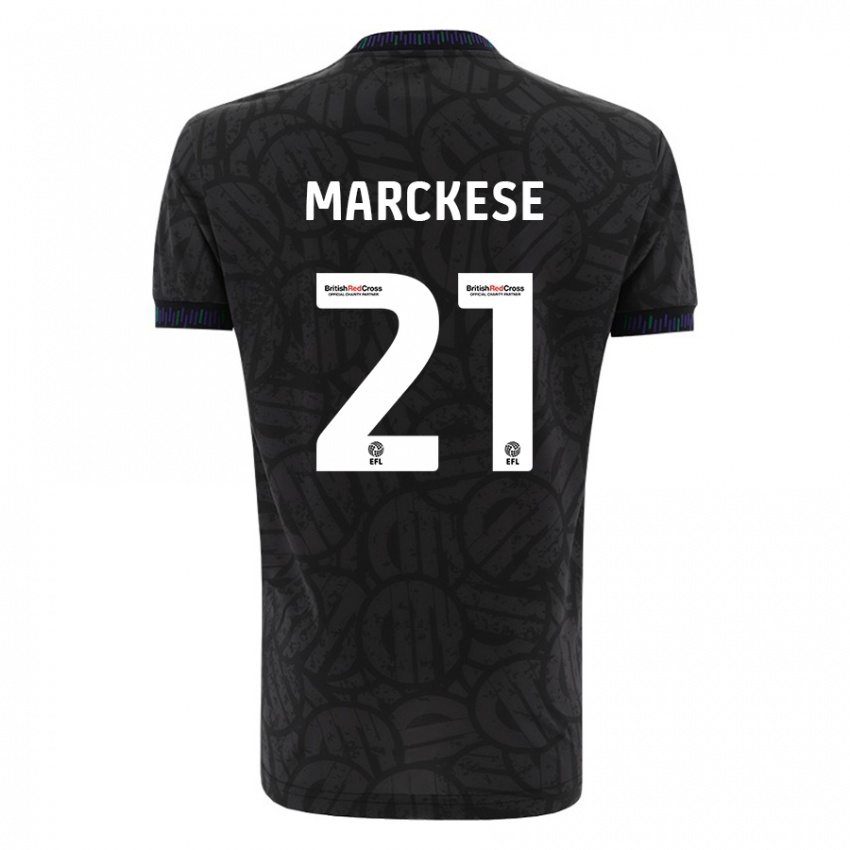 Herren Kaylan Marckese #21 Schwarz Auswärtstrikot Trikot 2023/24 T-Shirt Österreich