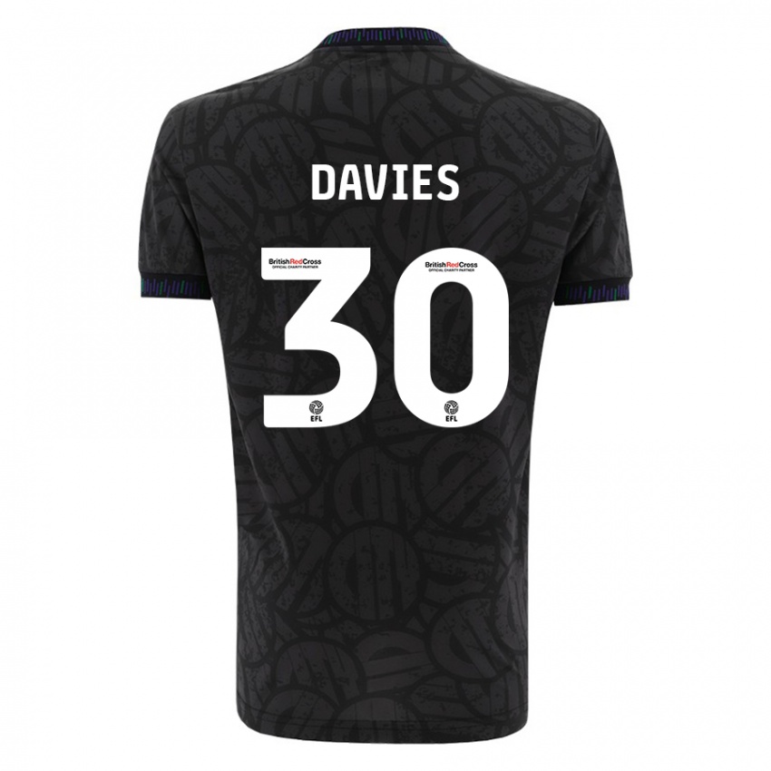 Herren Yasmin Davies #30 Schwarz Auswärtstrikot Trikot 2023/24 T-Shirt Österreich