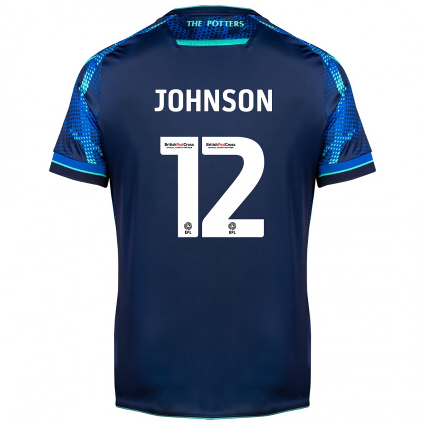 Herren Daniel Johnson #12 Marine Auswärtstrikot Trikot 2023/24 T-Shirt Österreich