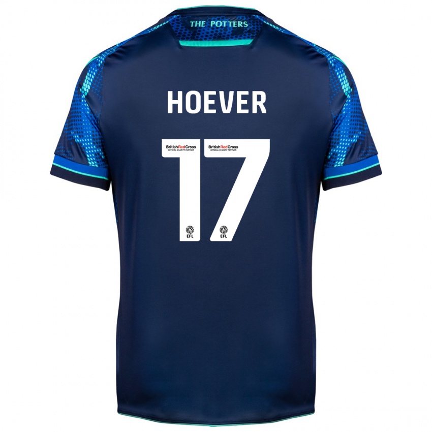 Herren Ki-Jana Hoever #17 Marine Auswärtstrikot Trikot 2023/24 T-Shirt Österreich