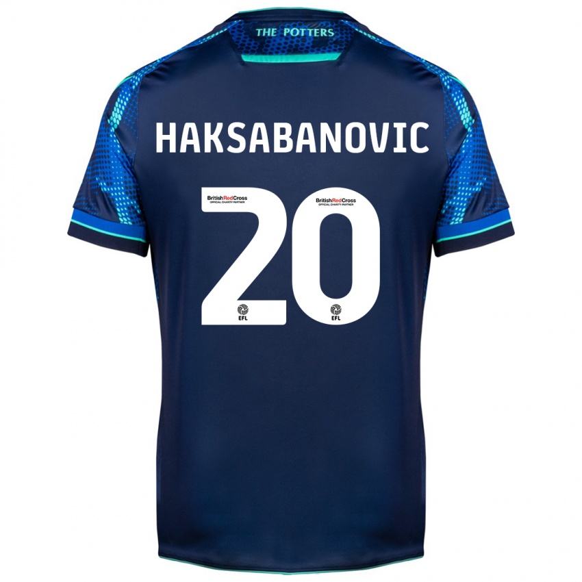 Herren Sead Hakšabanović #20 Marine Auswärtstrikot Trikot 2023/24 T-Shirt Österreich