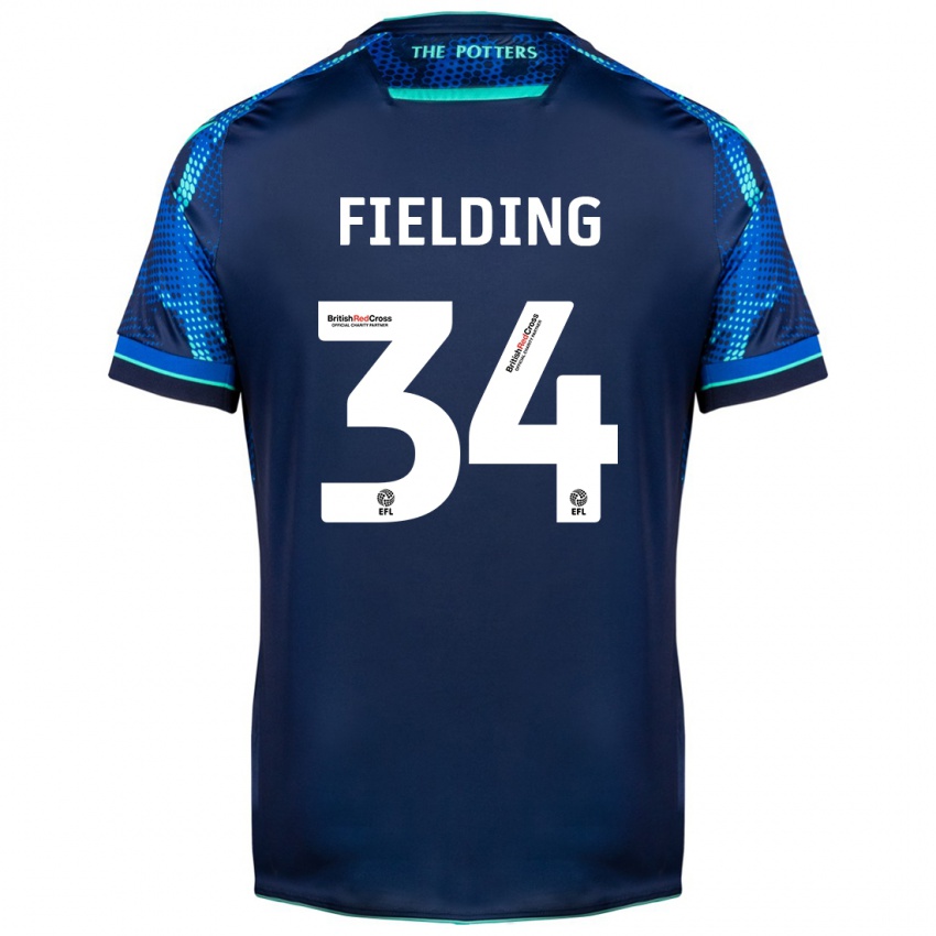 Herren Frank Fielding #34 Marine Auswärtstrikot Trikot 2023/24 T-Shirt Österreich