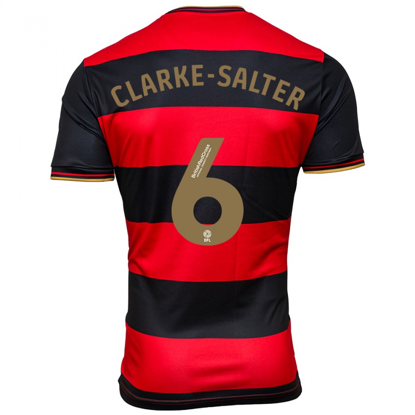 Herren Jake Clarke-Salter #6 Schwarz Rot Auswärtstrikot Trikot 2023/24 T-Shirt Österreich