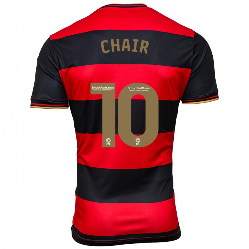 Herren Ilias Chair #10 Schwarz Rot Auswärtstrikot Trikot 2023/24 T-Shirt Österreich