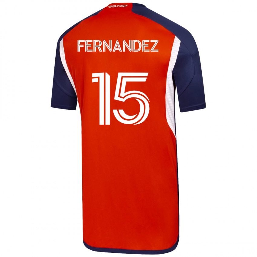 Herren Vicente Fernández #15 Weiß Auswärtstrikot Trikot 2023/24 T-Shirt Österreich