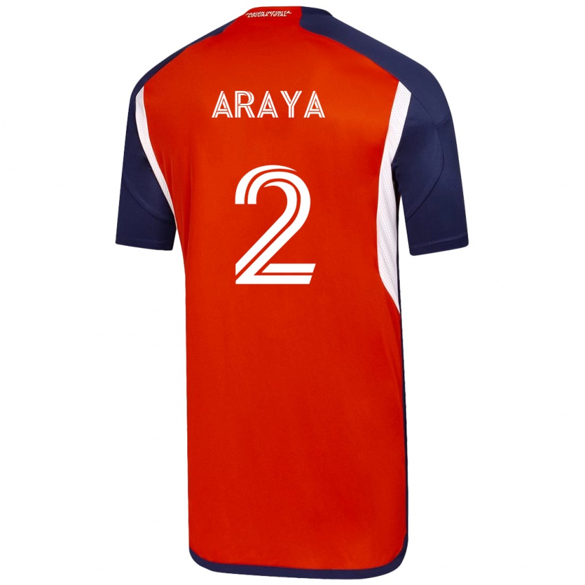 Herren Fernanda Araya #2 Weiß Auswärtstrikot Trikot 2023/24 T-Shirt Österreich