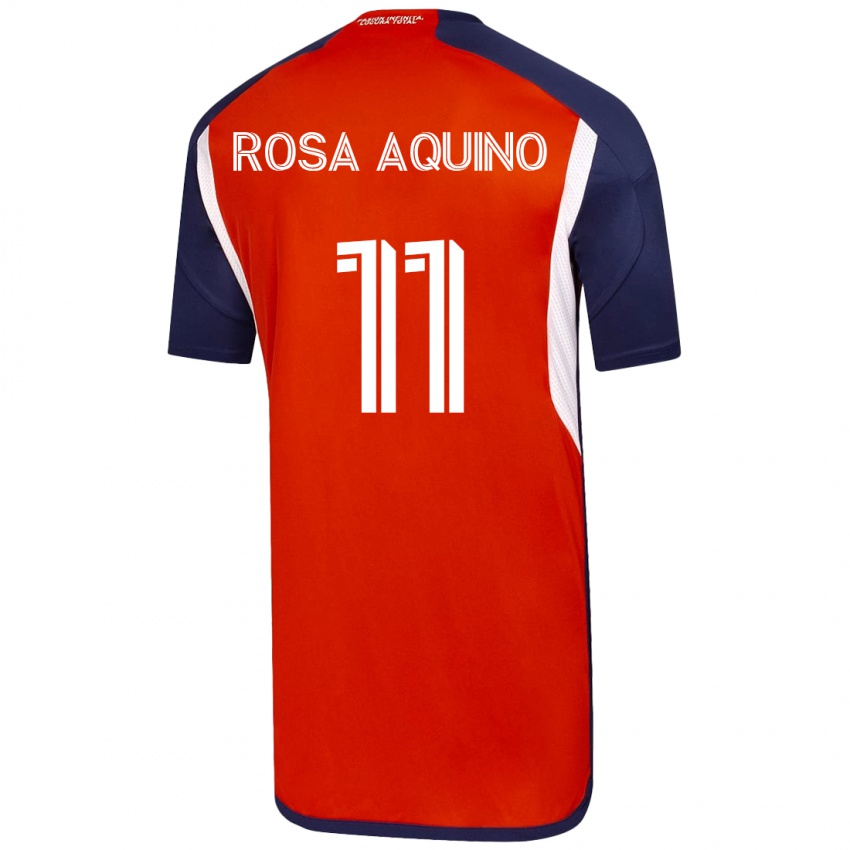 Herren Rosa Aquino #11 Weiß Auswärtstrikot Trikot 2023/24 T-Shirt Österreich