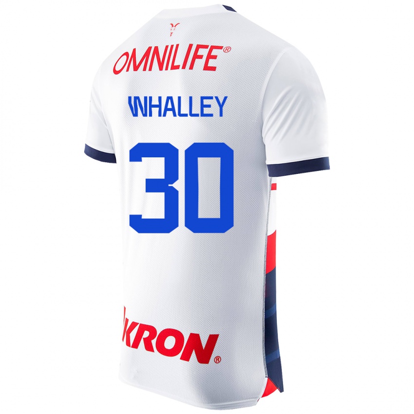 Herren Óscar Whalley #30 Weiß Auswärtstrikot Trikot 2023/24 T-Shirt Österreich