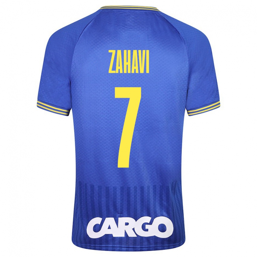 Herren Eran Zahavi #7 Blau Auswärtstrikot Trikot 2023/24 T-Shirt Österreich