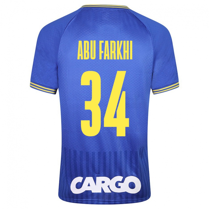 Herren Sayed Abu Farkhi #34 Blau Auswärtstrikot Trikot 2023/24 T-Shirt Österreich