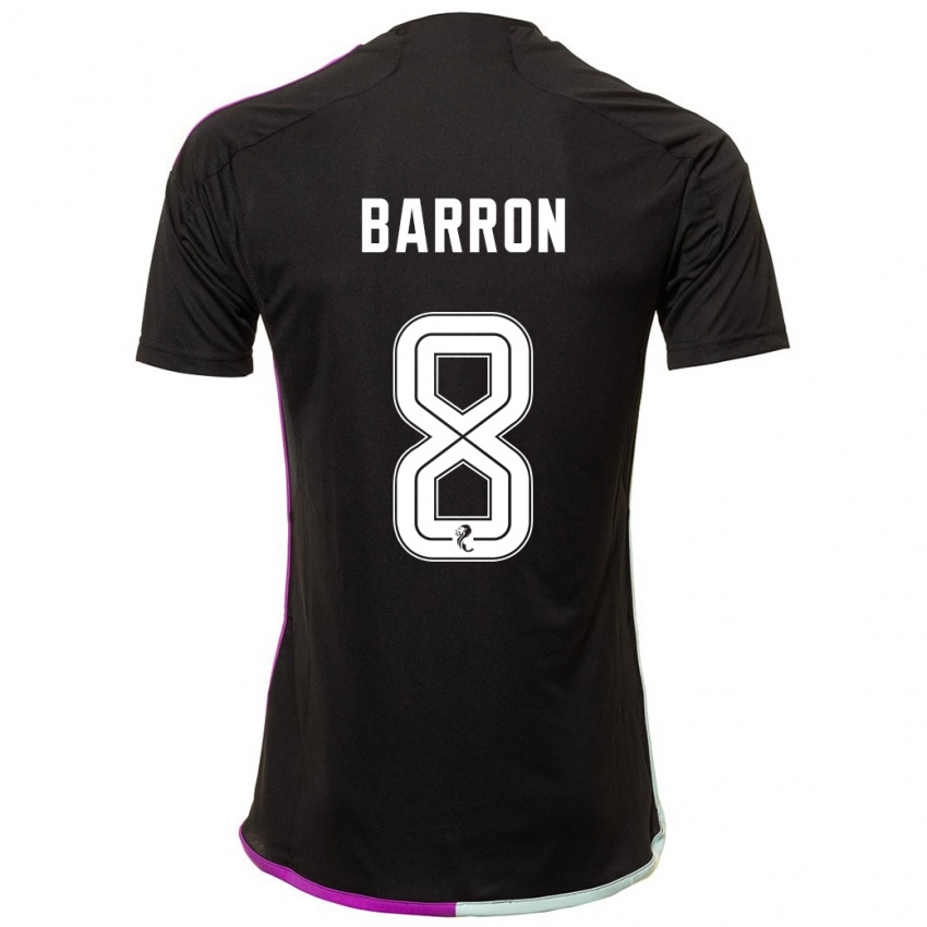 Herren Connor Barron #8 Schwarz Auswärtstrikot Trikot 2023/24 T-Shirt Österreich