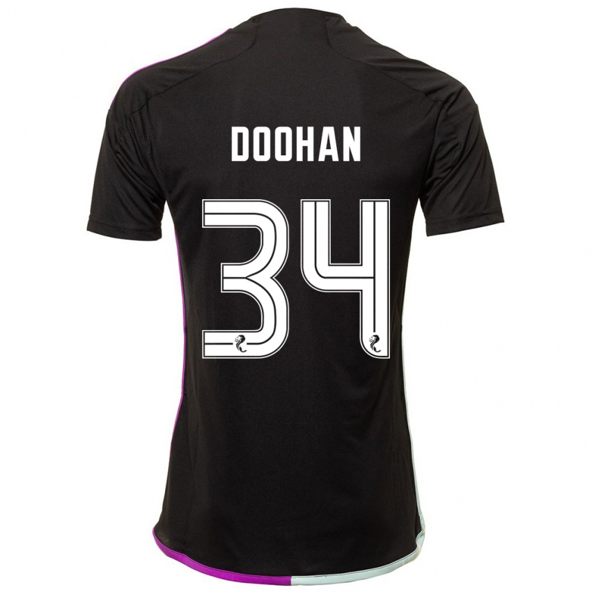 Herren Ross Doohan #34 Schwarz Auswärtstrikot Trikot 2023/24 T-Shirt Österreich