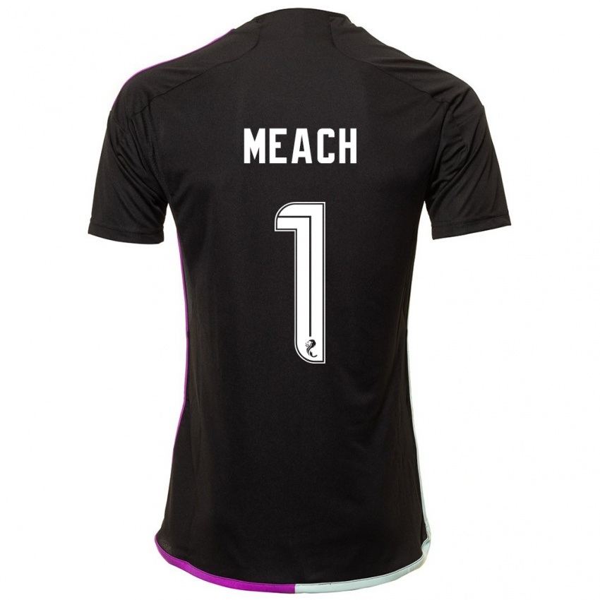 Herren Aaliyah-Jay Meach #1 Schwarz Auswärtstrikot Trikot 2023/24 T-Shirt Österreich