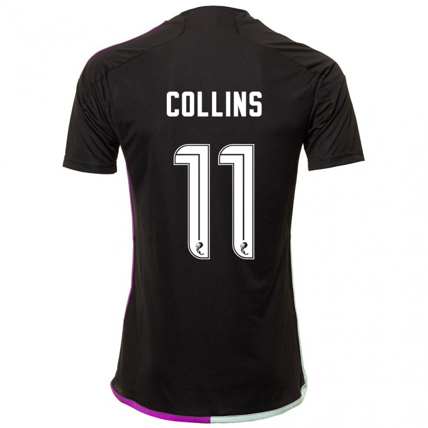 Herren Bailley Collins #11 Schwarz Auswärtstrikot Trikot 2023/24 T-Shirt Österreich