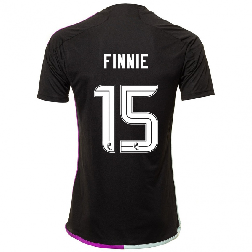 Herren Maddison Finnie #15 Schwarz Auswärtstrikot Trikot 2023/24 T-Shirt Österreich