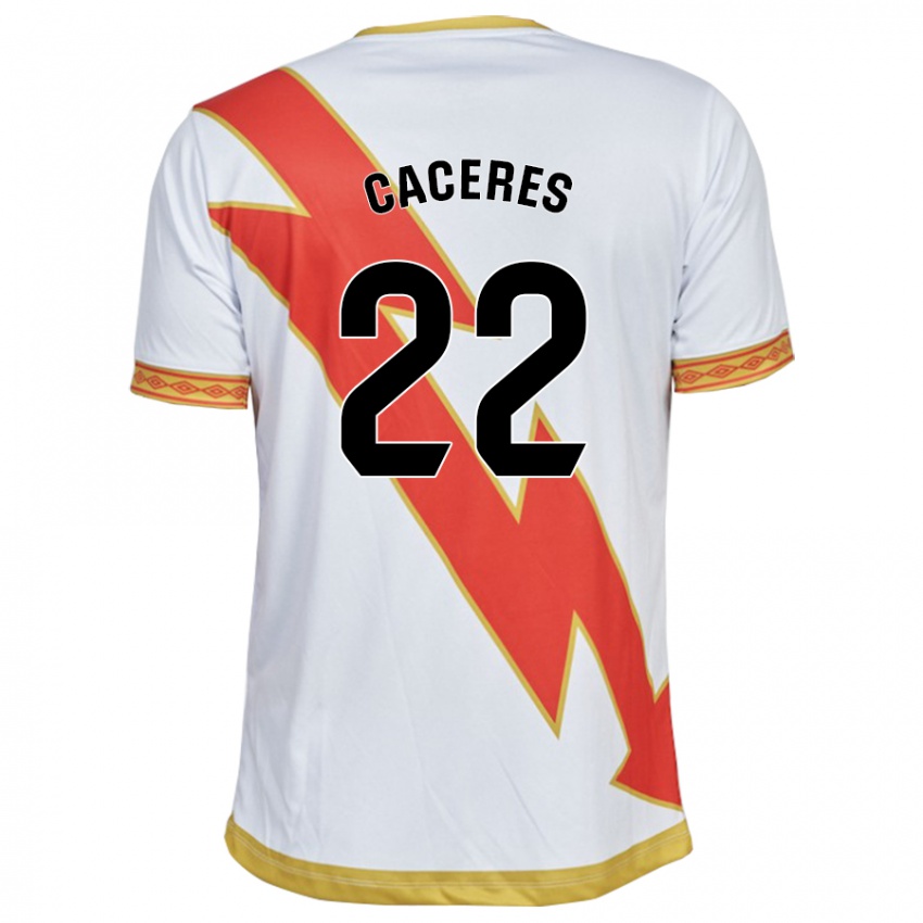 Damen Daniel Cáceres #22 Weiß Heimtrikot Trikot 2023/24 T-Shirt Österreich