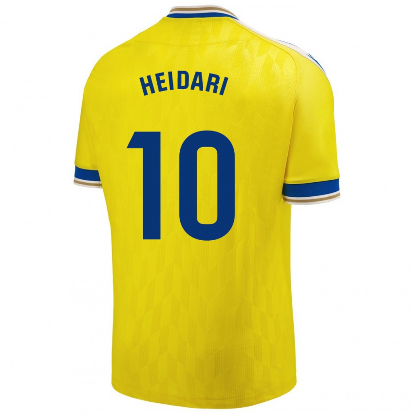 Damen Arman Heidari #10 Gelb Heimtrikot Trikot 2023/24 T-Shirt Österreich