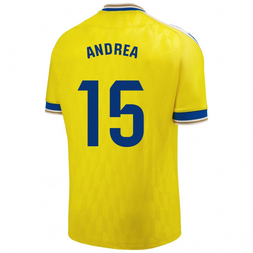 Damen Andrea Sánchez Moreno #15 Gelb Heimtrikot Trikot 2023/24 T-Shirt Österreich