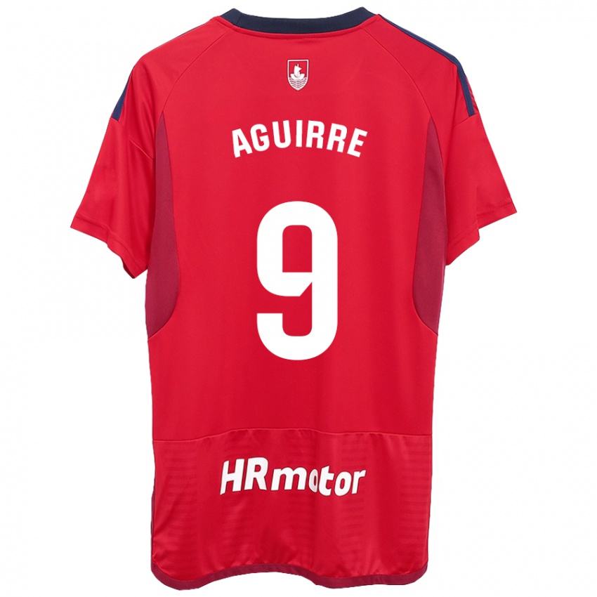 Damen Jorge Aguirre #9 Rot Heimtrikot Trikot 2023/24 T-Shirt Österreich