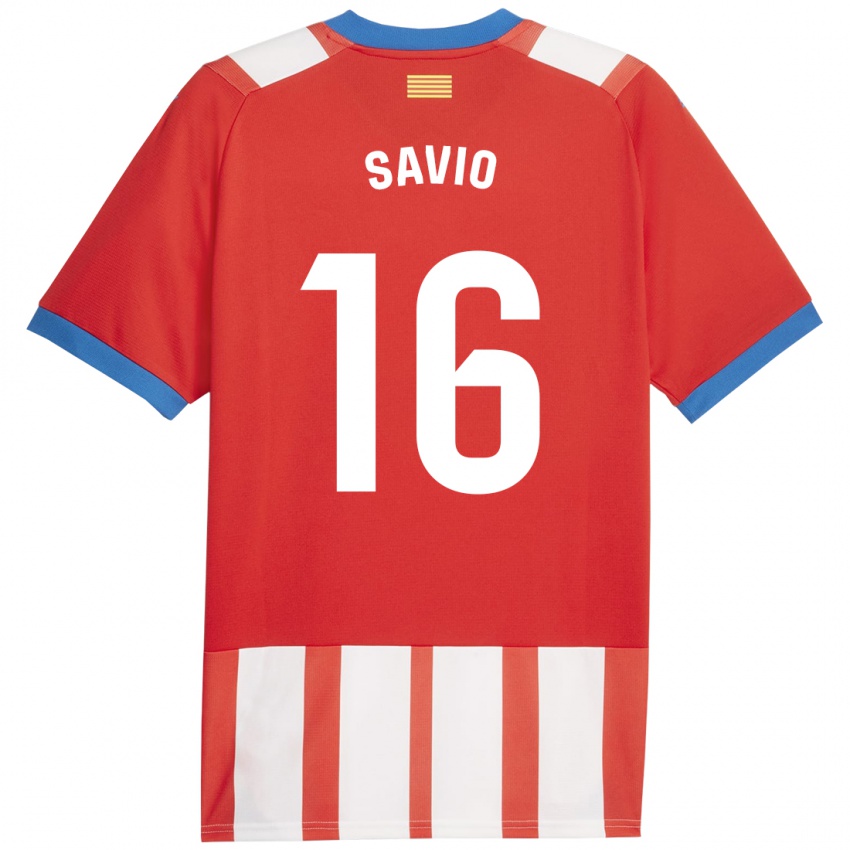 Damen Savio #16 Rot-Weiss Heimtrikot Trikot 2023/24 T-Shirt Österreich