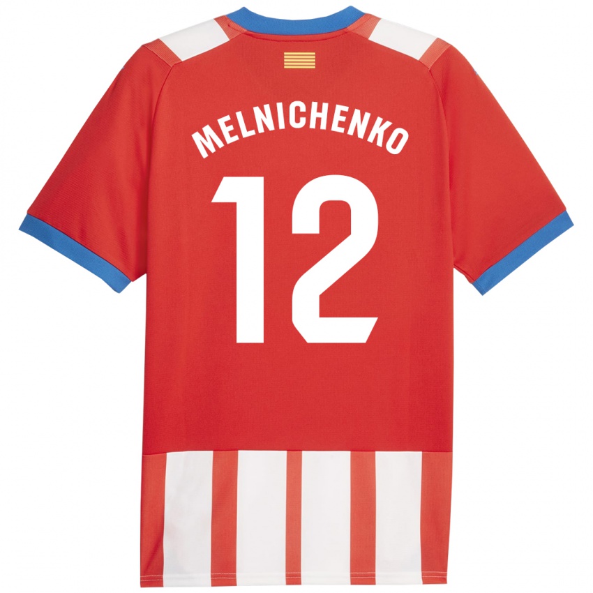 Damen Dmytro Melnichenko #12 Rot-Weiss Heimtrikot Trikot 2023/24 T-Shirt Österreich